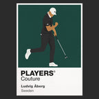 Ludvig Aberg Golf Icon Frame Men's Hoodie