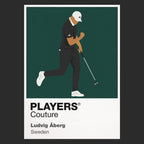 Ludvig Aberg Golf Icon Frame Men's Polo Shirt