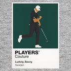 Ludvig Aberg Golf Icon Frame Men's Polo Shirt