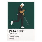 Ludvig Aberg Golf Icon Frame Men's Hoodie
