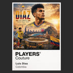 Luis Diaz Colombia Atlas Frame artwork by Players Couture
