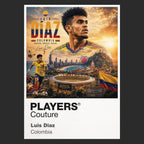 Luis Diaz Colombia Atlas Frame artwork by Players Couture