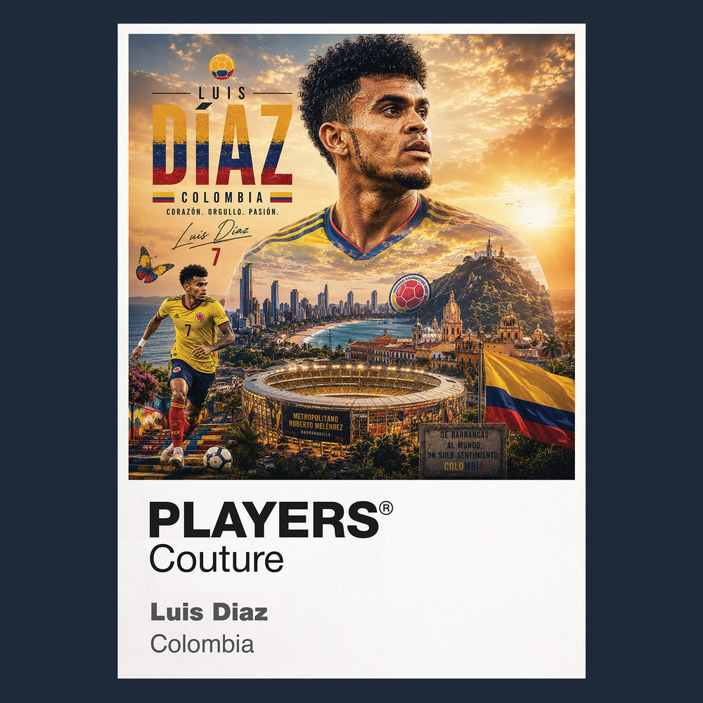 Luis Diaz Colombia Atlas Frame artwork by Players Couture