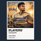 Luis Diaz Colombia Atlas Frame artwork by Players Couture