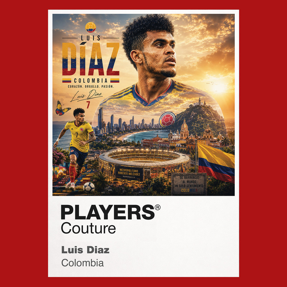 Luis Diaz Colombia Atlas Frame artwork by Players Couture