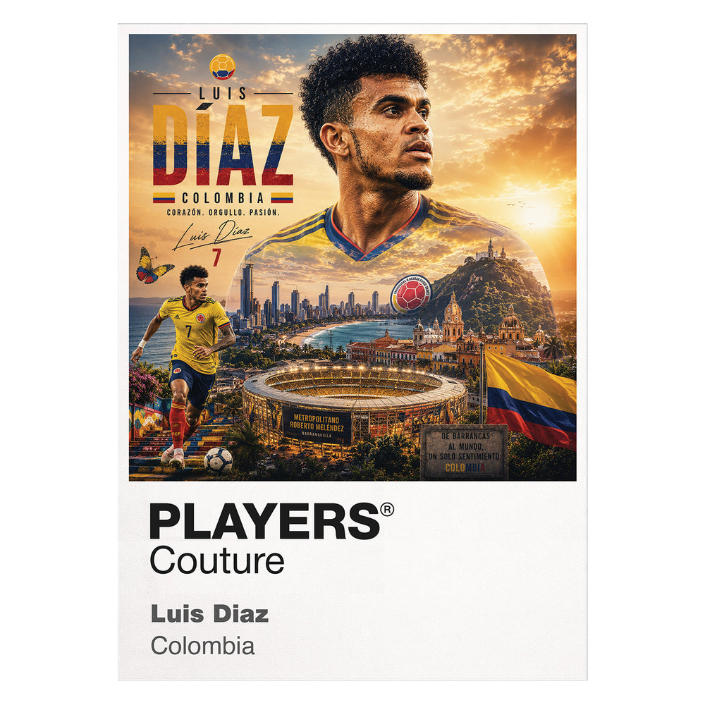 Luis Diaz Colombia Atlas Frame artwork by Players Couture