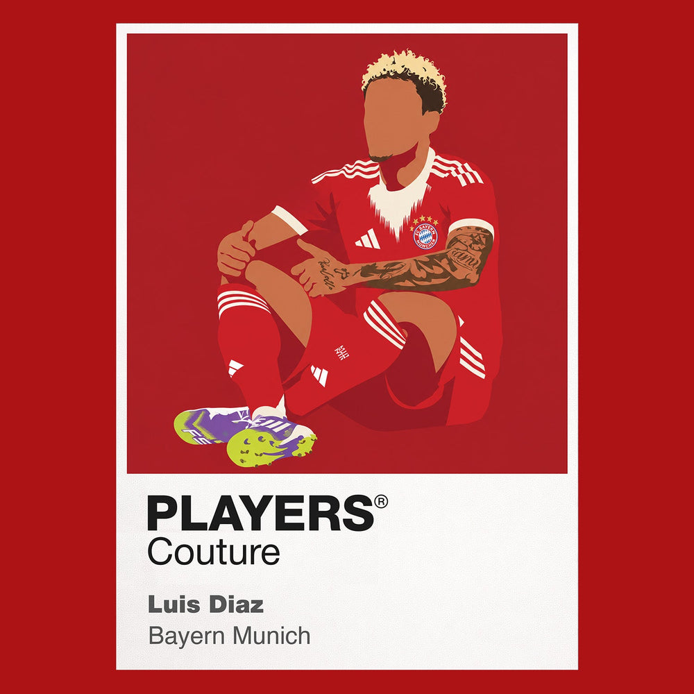 Luis Díaz Bayern Munich red Icon Frame artwork detail