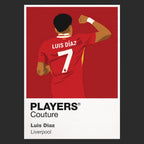 Luis Díaz Liverpool black Icon Frame artwork detail