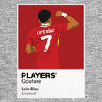 Luis Díaz Liverpool grey Icon Frame artwork detail