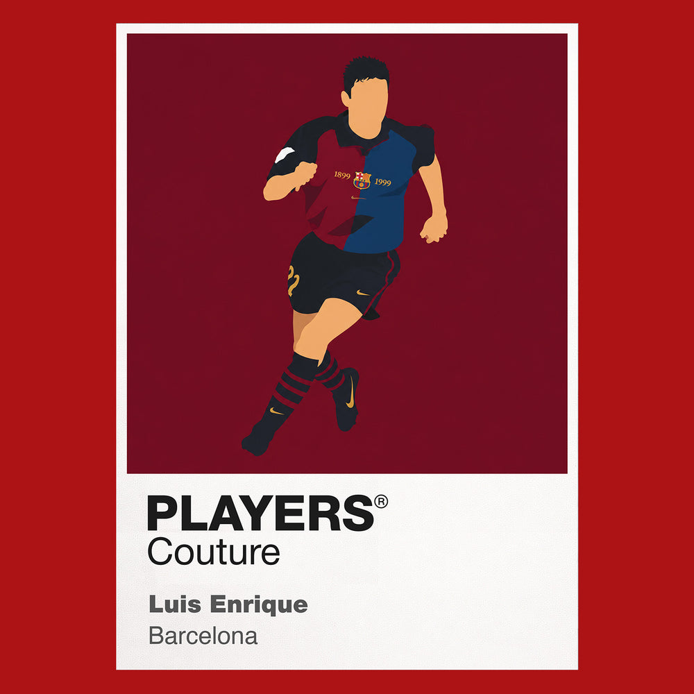 Luis Enrique Barcelona Icon Frame — Red