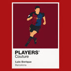Luis Enrique Barcelona Icon Frame — Red