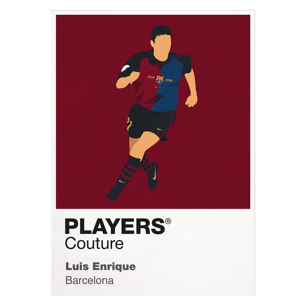 Luis Enrique Barcelona Icon Frame — White