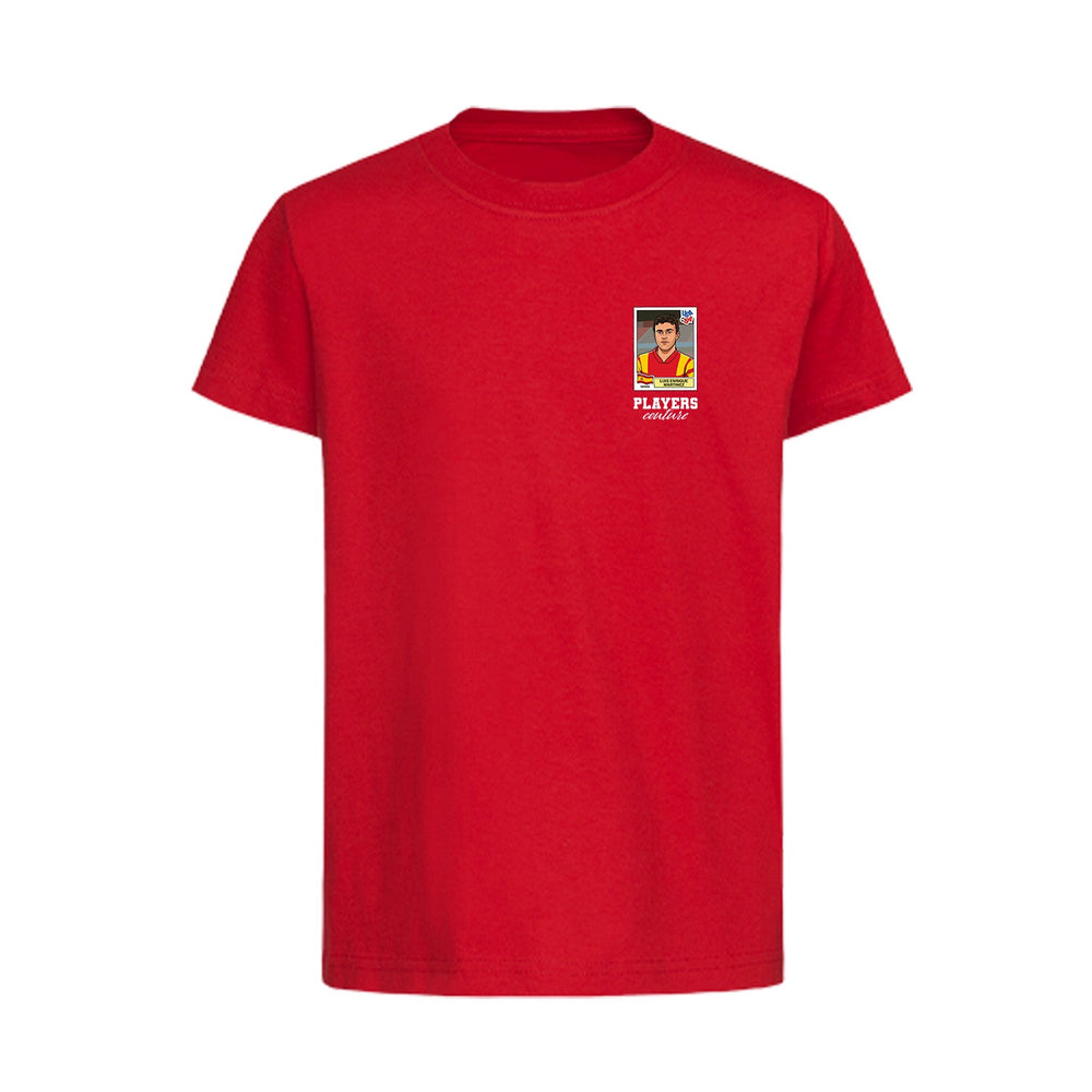 Luis Enrique World Cup Sticker Kids T-Shirt – luis enrique sticker kids red tshirt Players Couture design