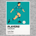 Luís Figo Barcelona Auswärts-Icon-Kapuzenpullover für Herren