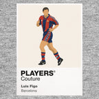Luís Figo Barcelona grey Icon Frame artwork detail