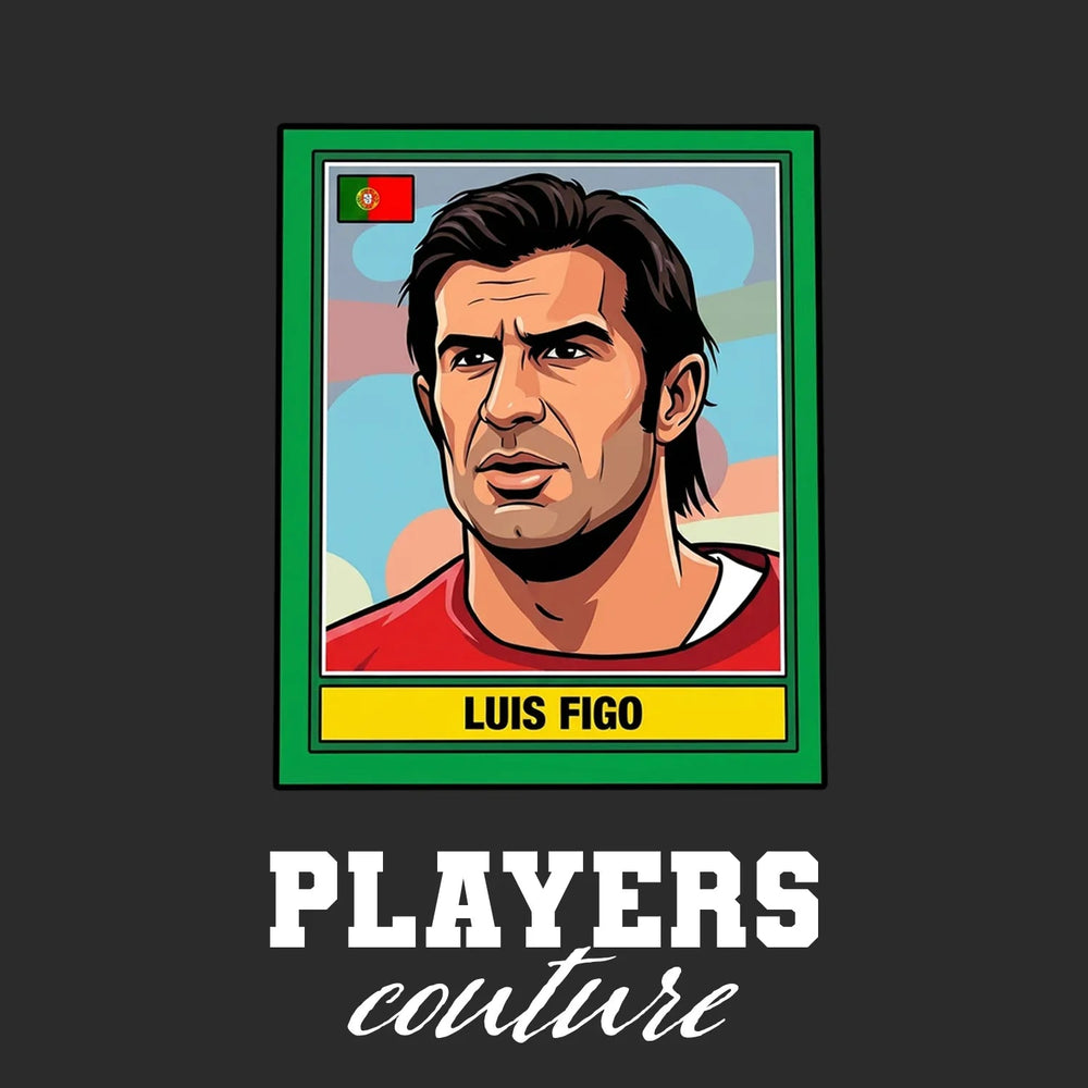 Luis Figo World Cup Sticker Men's Hoodie – luis figo black Players Couture design