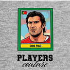 Luis Figo World Cup Sticker Men's Hoodie – luis figo grey Players Couture design