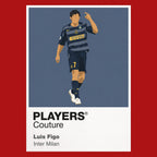 Luís Figo Inter Milan red Icon Frame artwork detail