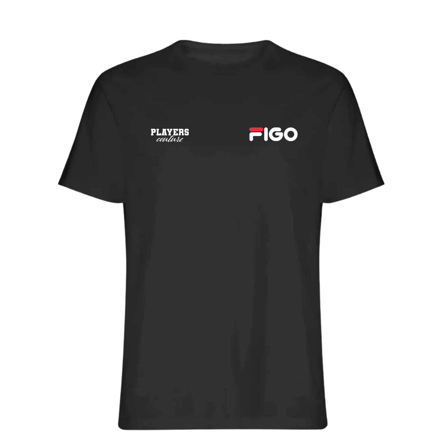 Luis Figo Logo Players Couture Mens T-Shirt Black