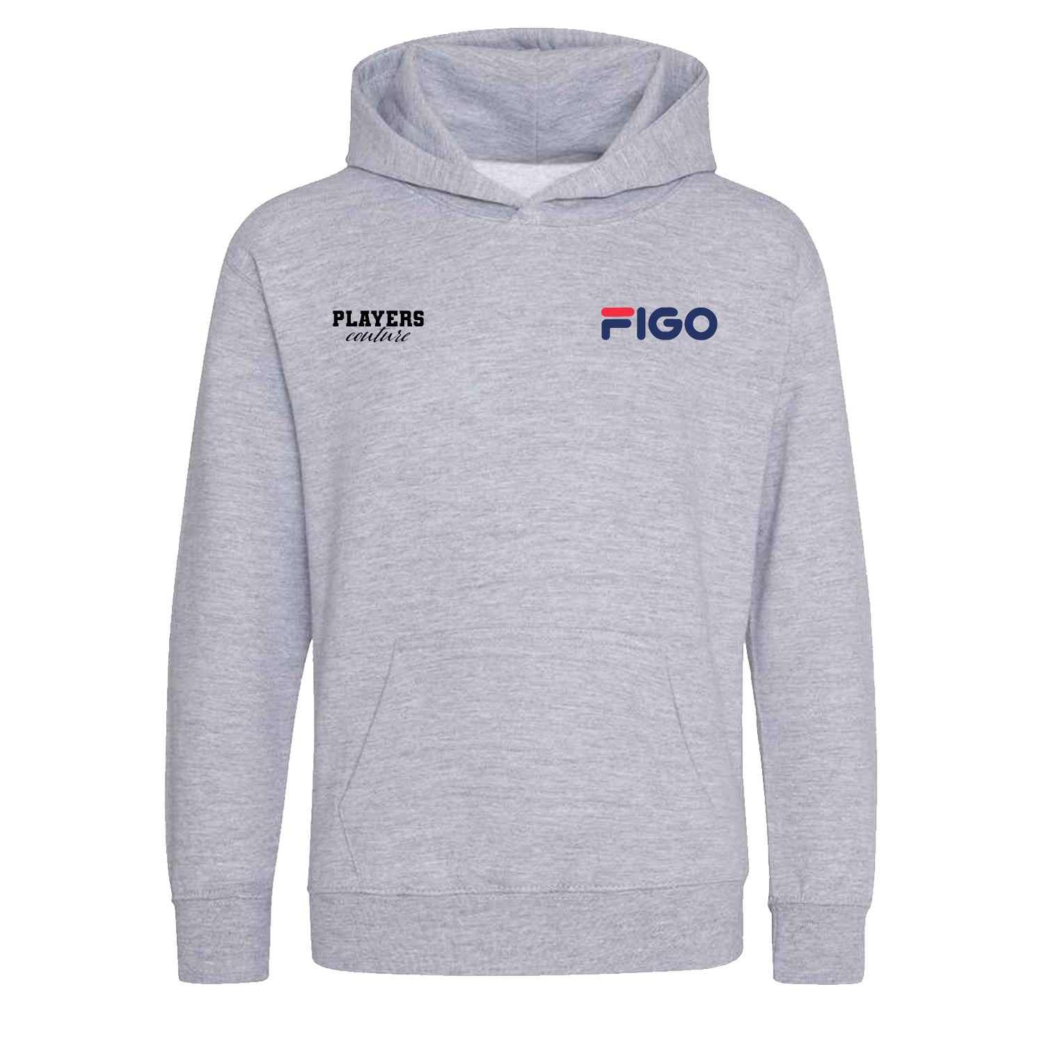 Luis Figo Logo Players Couture Kids Hoodie Gray