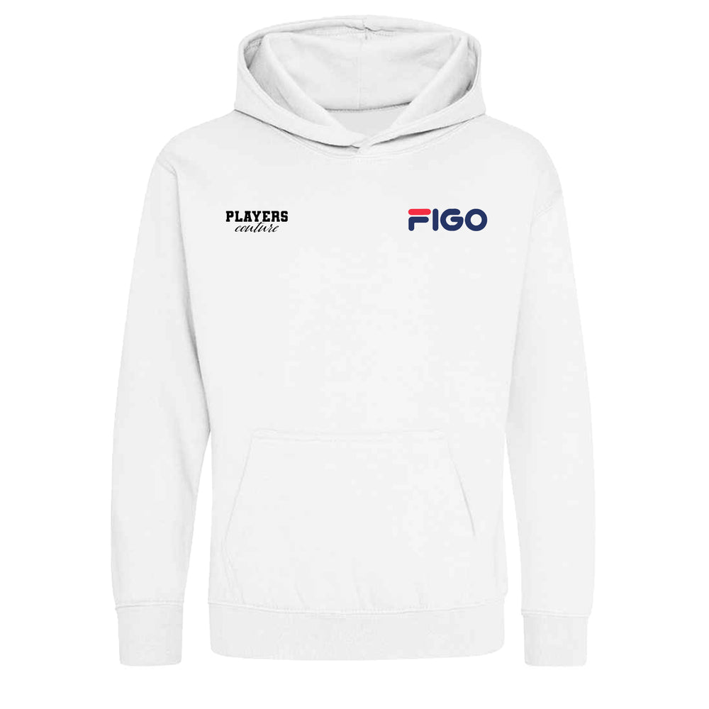 Luis Figo Logo Players Couture Kids Hoodie White