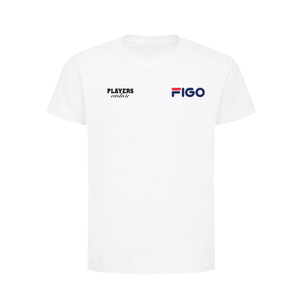 Luis Figo Logo Players Couture Kids T-Shirt White