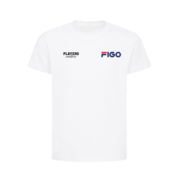 Luis Figo Logo Players Couture Kids T-Shirt White