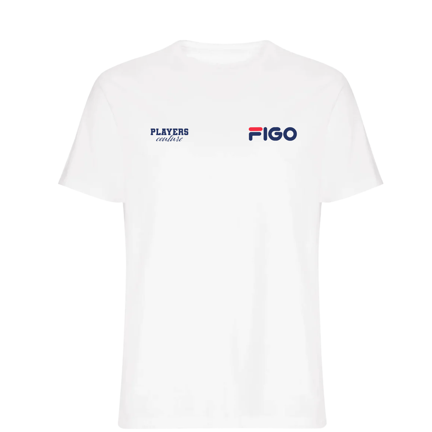 Luis Figo Logo Players Couture Mens T-Shirt White