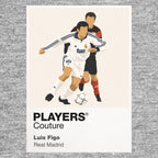 Luís Figo Real Madrid grey Icon Frame artwork detail