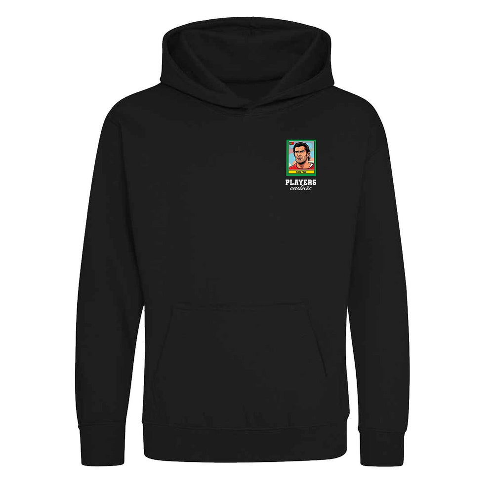 Luis Figo World Cup Sticker Kids Hoodie – luis figo sticker kids black hoodie Players Couture design