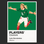 Luis Hernández Icon Frame artwork in black