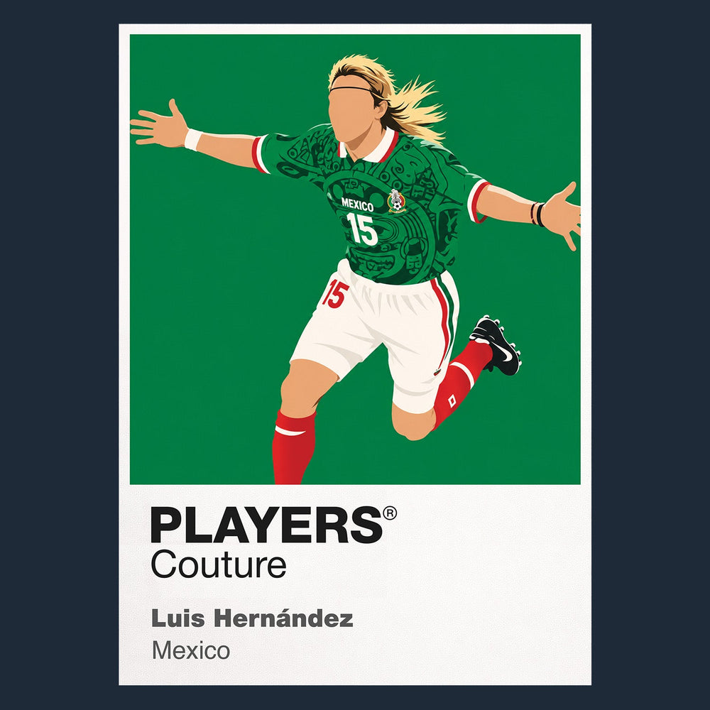 Luis Hernández Icon Frame artwork in navy