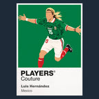 Luis Hernández Icon Frame artwork in navy