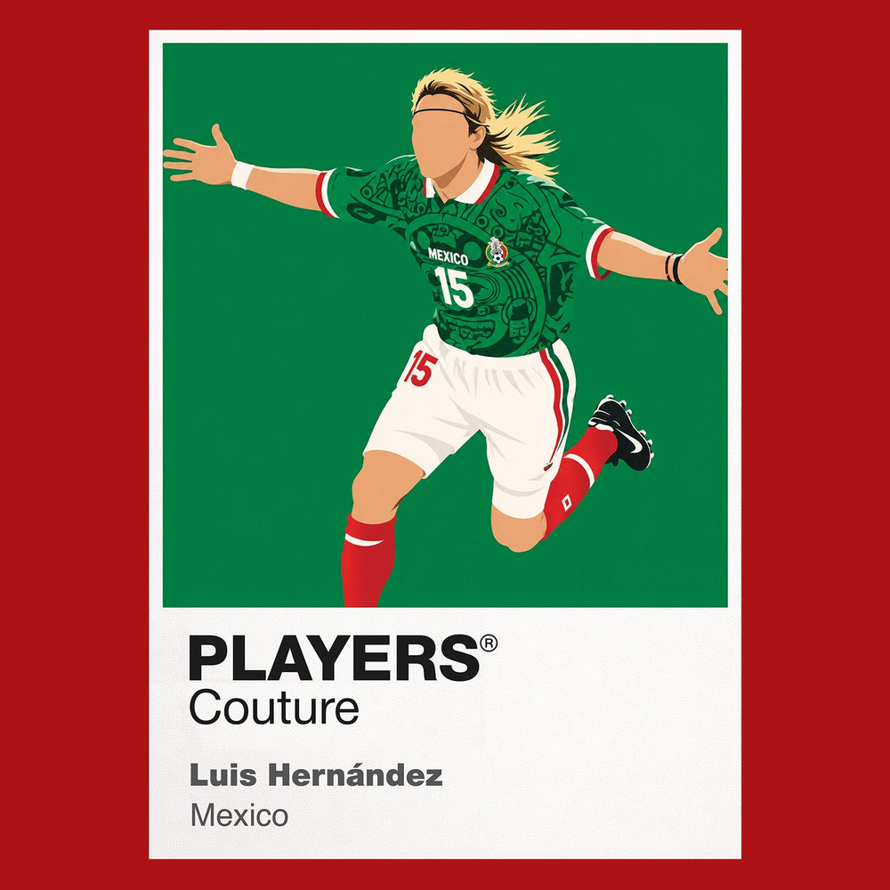 Luis Hernández Icon Frame artwork in red