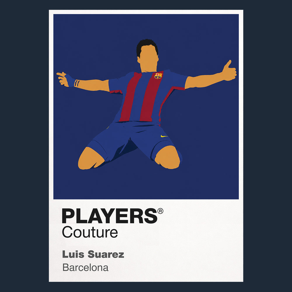 Luis Suarez Barcelona Icon Frame — Navy