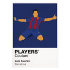 Luis Suarez Barcelona Icon Frame — White