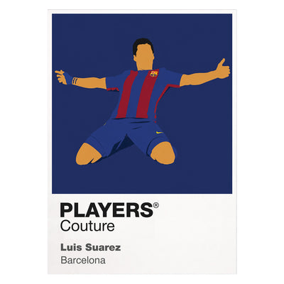Luis Suarez Barcelona Icon Frame — White