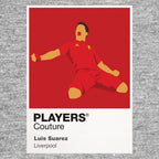 Luis Suarez Liverpool Icon Frame — Pantone-style player illustration art card