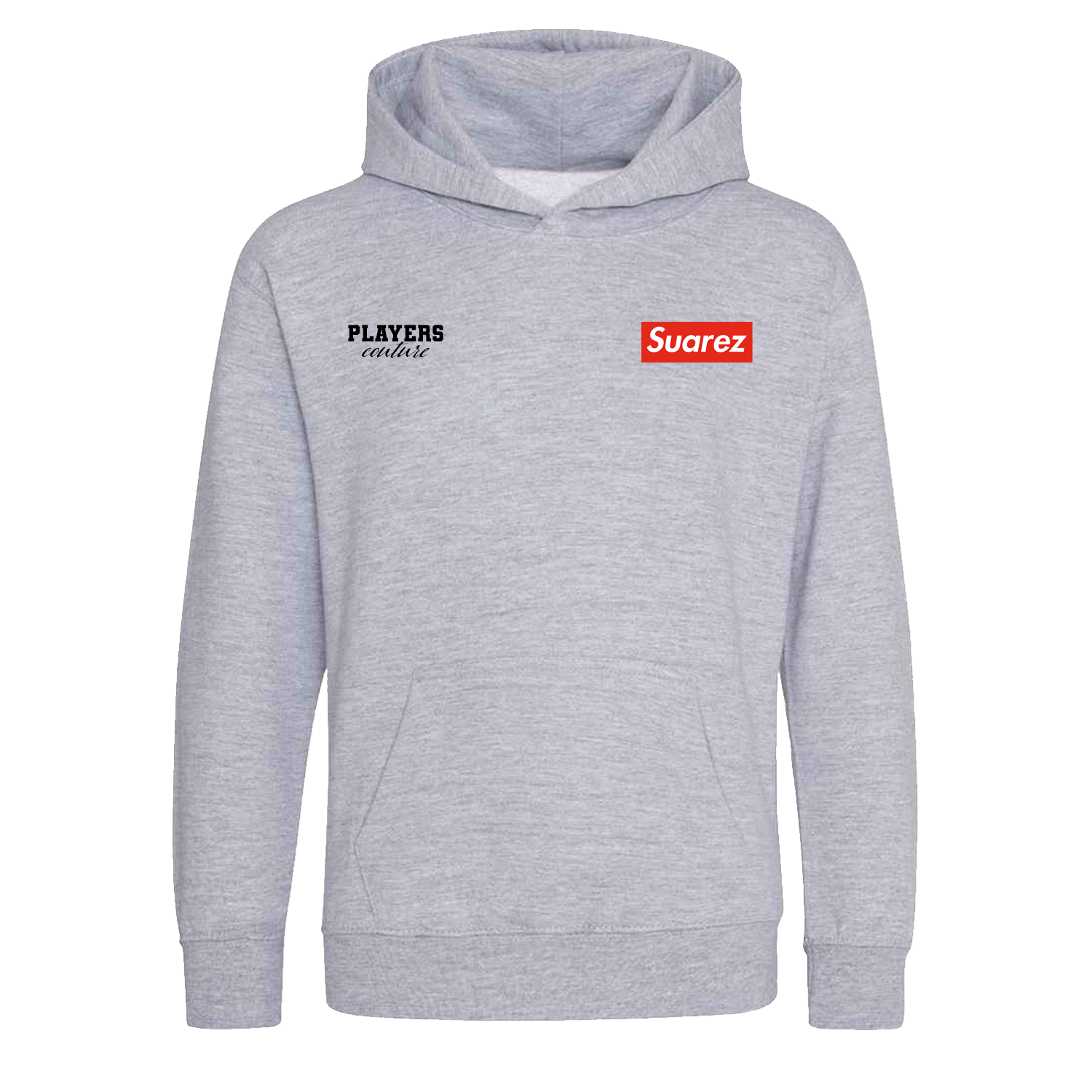 Luis Suarez Logo Players Couture Kids Hoodie Gray