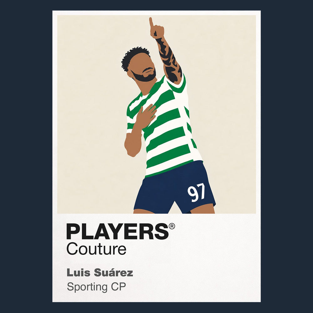 Luis Suárez Icon Frame artwork in navy