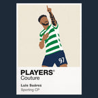 Luis Suárez Icon Frame artwork in navy