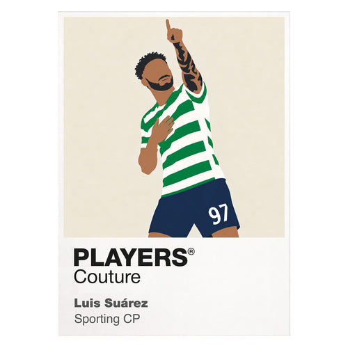 Luis Suárez Icon Frame artwork on white