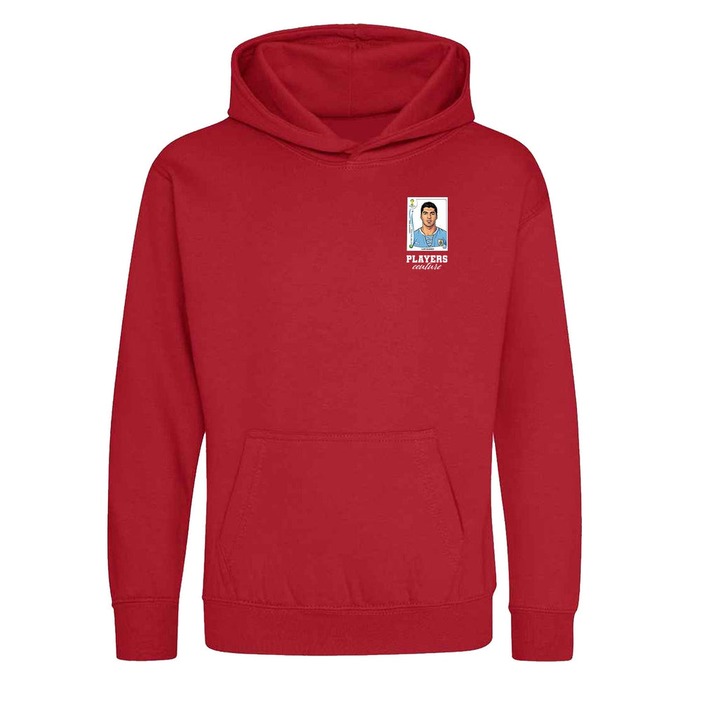 Luis Suarez World Cup Sticker Kids Hoodie – luis suarez sticker kids red hoodie Players Couture design