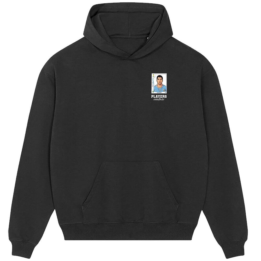 Luis Suarez World Cup Sticker Men's Hoodie – luis suarez sticker mens black hoodie Players Couture design