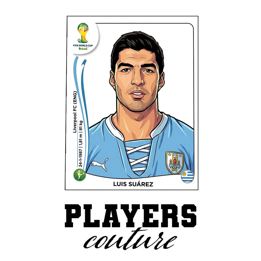 Luis Suarez World Cup Sticker Kids T-Shirt – luis suarez white Players Couture design