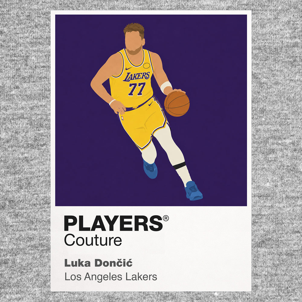 Luka Doncic Lakers Basketball Icon Frame Men's Hoodie