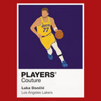 Luka Doncic Lakers Basketball Icon Frame Men's Hoodie