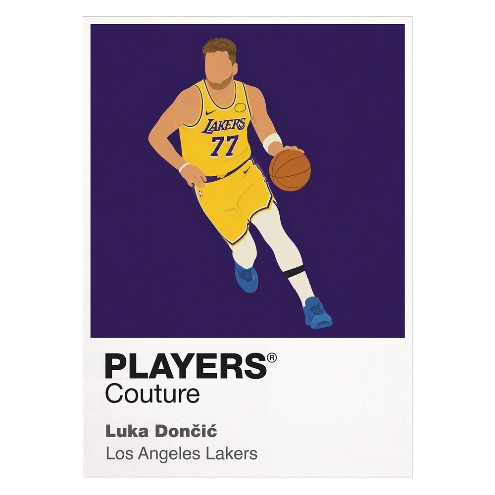 Luka Doncic Lakers Basketball Icon Frame Men's Hoodie