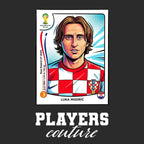 Luka Modric World Cup Sticker Kids T-Shirt – luka modric black Players Couture design