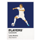 Luka Modric Real Madrid Icon Frame Kids Hoodie - White artwork close-up